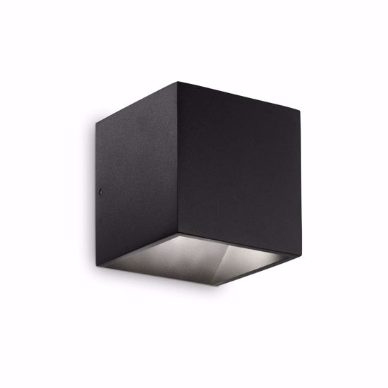 Rubik ap 3000k ideal lux applique da esterno ip54 cubo nero