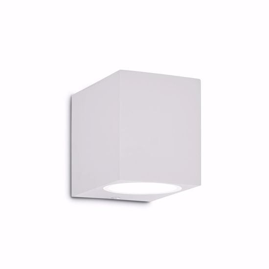 Up ap1 ideal lux applique cubo da esterno ip44 bianco monoemissione