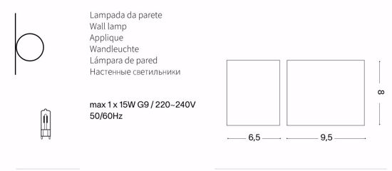 Up ap1 ideal lux applique cubo da esterno ip44 bianco monoemissione