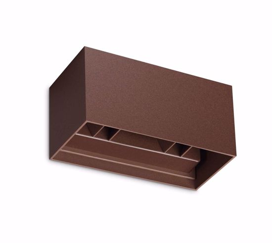 Atom ap d20 ideal lux applique da esterno orientabile ip54 corten marrone led 3000k