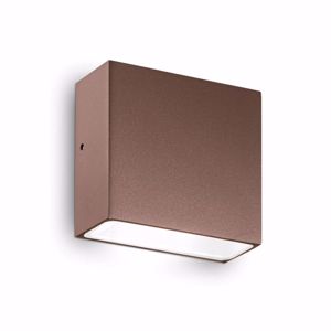 Tetris-1 ap1 ideal lux applique per esterno balcone ip44 marrone