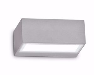 Twin ap1 ideal lux applique da esterno g9 grigio ip44