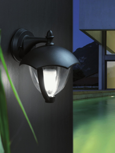 Applique da esterno lanterna nera ip43 luce da giardino