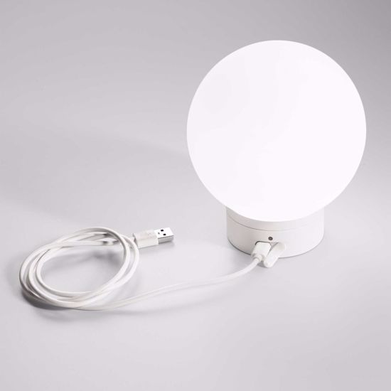 Sun tl ideal lux lampada da tavolo da esterno led 3000k sfera bianca ip44