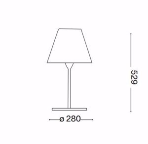 Arcadia tl1 ideal lux lampada da tavolo per esterno h52 ip65
