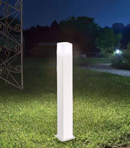 Lampione da giardino per esterno ip44 moderno bianco gea luce adipi