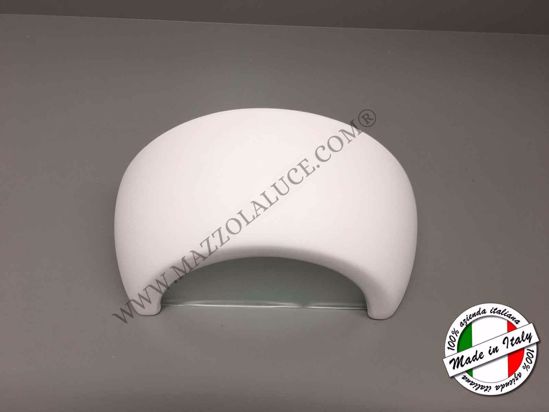 Applique in gesso ceramica bianca verniciabile per interni