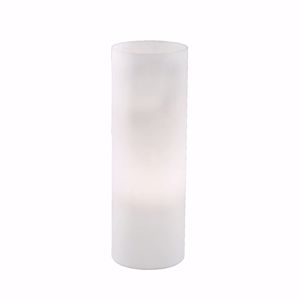 Edo tl1 big lampada da tavolo cilindro vetro bianco ideal lux