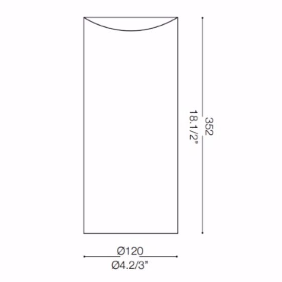 Edo tl1 big lampada da tavolo cilindro vetro bianco ideal lux