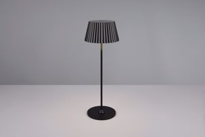 Lampada nera da tavolo ricaricabile led per esterni portatile 1,5w 3000k