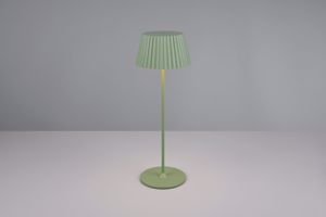 Lampada portatile ricaricabile led 3000k da tavolo per esterno verde pistacchio