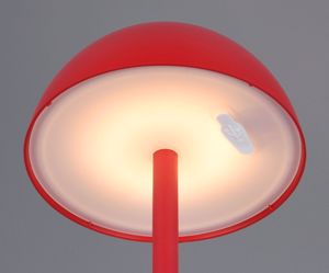 Lampada portatile senza fili rossa led 3000k design moderna per esterno