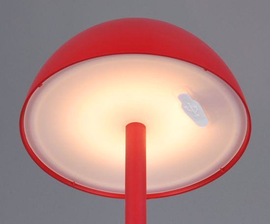 Lampada da esterno portatile senza fili rossa led moderna