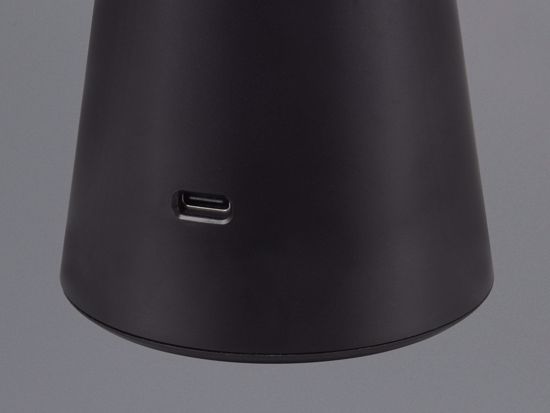 Lampada led tricolor portatile senza fili per esterno design moderna nera