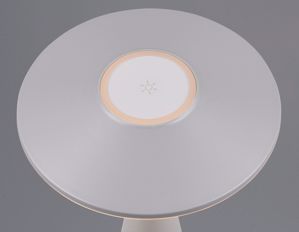 Lampada senza fili led tricolor grigio design moderna ricaricabile portatile