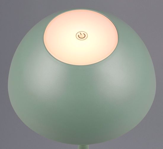 Lampada da tavolino verde pistacchio led 3000k portatile senza fili per esterno