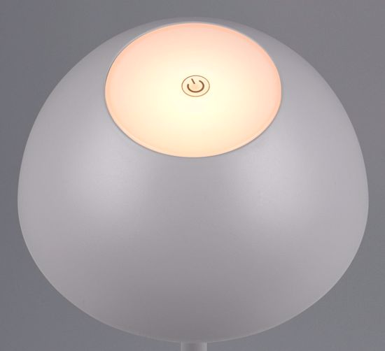 Lampada colore grigio da tavolo senza fili led 3000k design moderna impermeabile