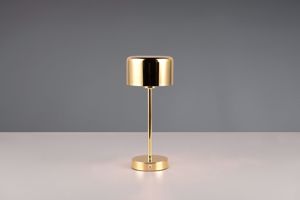 Lampada da tavolo senza fili oro lucido design moderna led 3000k per interni