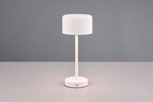 Lampada da tavolo bianca senza fili led 3000k dimmerabile design moderna