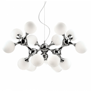Lampadario nodi sp15 bianco ideal lux moderno per soggiorno