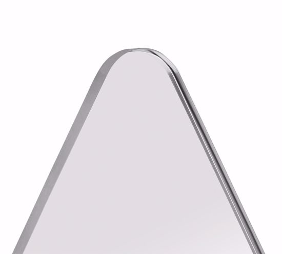 Specchio da parete per ingresso bagno 100x80 design moderno bordo alluminio
