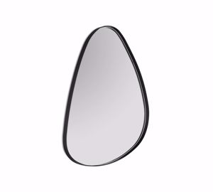 Specchio da parete 50x35 design moderno cornice nera verticale orizzontale