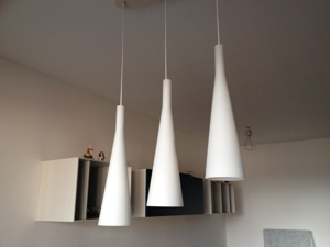 Milk sp3 ideal lux lampada a sospensione bianca per tavolo soggiorno moderno 3 luci