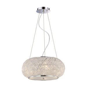 Pasha&apos; sp6 lampadario sfera di cristallo classico per camera da letto ideal lux