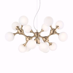 Nodi sp15 ottone ideal lux lampadario design per salotto moderno
