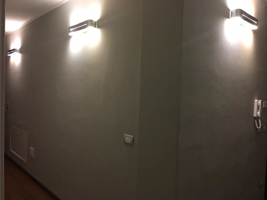 Posta ap2 lampada da parete orizzontale grigio ideal lux