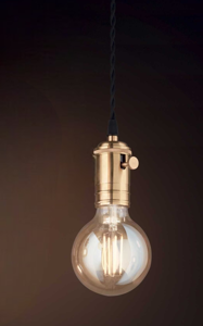 Doc sp1 lampada sospensione vintage porta lampada ottone ideal lux