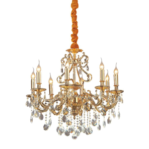 Gioconda sp8 lampadario classico per salone 8 luci oro e cristalli ideal lux