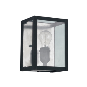 Igor ap1 applique vintage lanterna metallo rettangolare vetro trasparente ideal lux