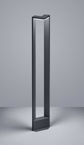 Lampione da giardino 100cm antracite moderno led smd 9w 3000k ip54