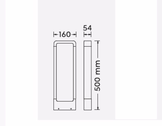 Lampioncino antracie da giardino moderno led 4,5w 3000k ip54