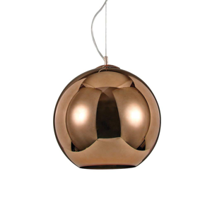 Nemo sp1 d40 ideal lux lampada a sospensione design boccia di vetro rame specchiato