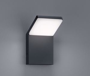 Applique da esterno ip54 design moderno antracite led 8w 3000k