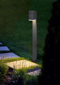 Lampione orientabile da giardino led 7w 3000k antracite moderno