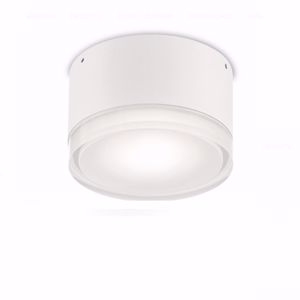 Ideal lux urano pl1 small plafoniera per esterni tonda bianca  ip44