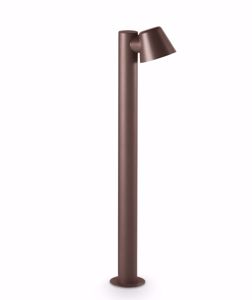 Gas pt1 lampione per esterni giardino marrone ip43 ideal lux