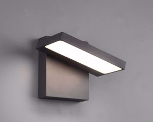 Applique da esterno orientabile antracite led smd 8w 3000k