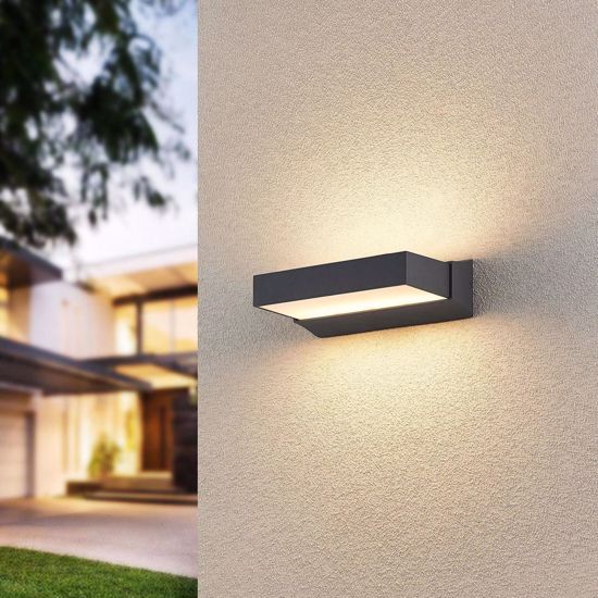 Applique da esterno doppia luce per balcone led 11w 3000k ip54