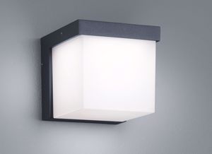 Applique cubo antracite per esterno led 4,5w 3000k ip54