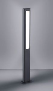 Lampione da esterno moderno antracite led 10w 3000k ip54