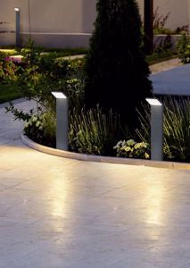 Lampioncino basso per giardino moderno antracite led 8w 3000k ip54