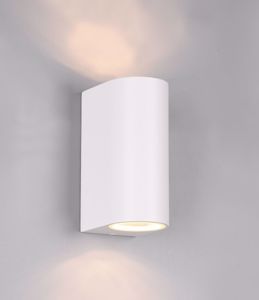 Applique bianco da esterno biemissione luce moderna ip44