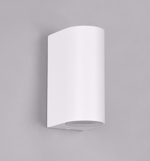 Applique bianco da esterno biemissione luce moderna ip44