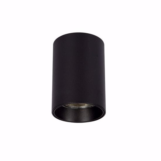 Faretto led cilindro nero oro da soffitto gu10