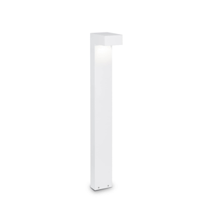 Ideal lux sirio pt2 lampione da giardino 80cm bianco moderno ip44