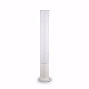 Ideal lux lampione da esterno edo pt1 round bianco cilindrico ip44